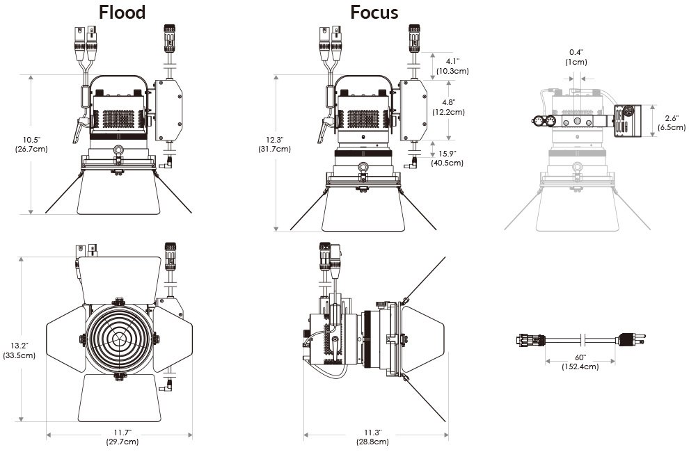 Cielux P3F Fresnel Light