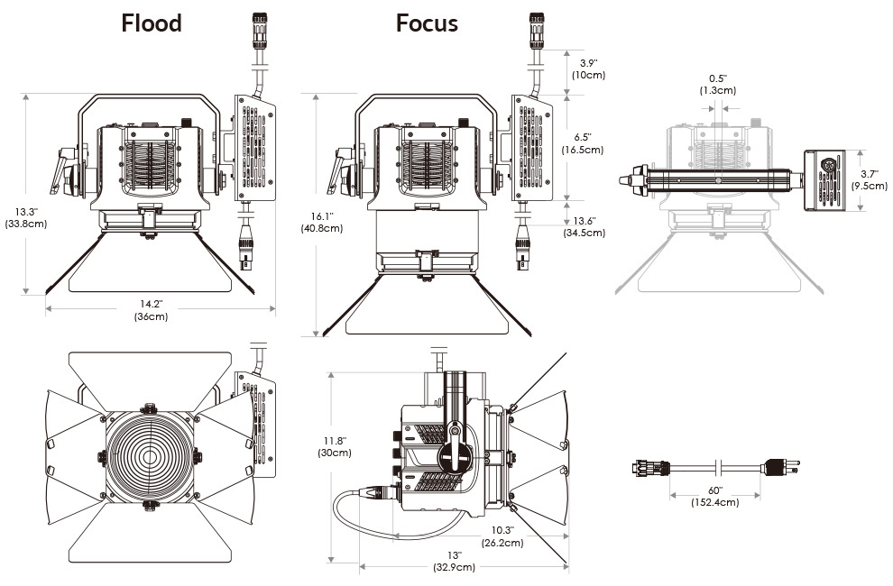 Cielux P5F Fresnel Light